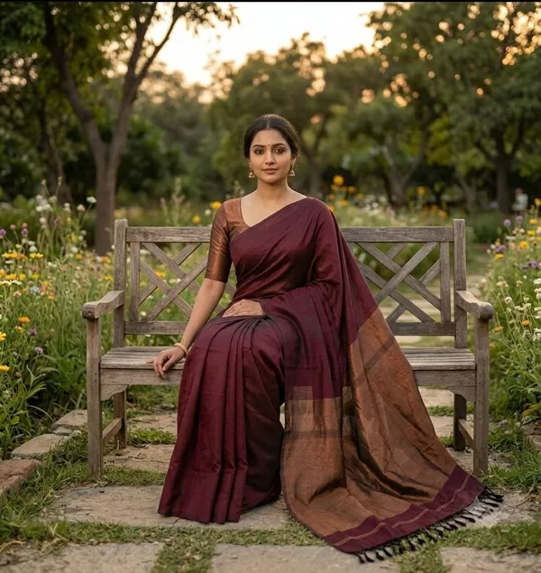 Handloom_Khadi_Cotton_Jorri_pallu_saree_running_Blouse