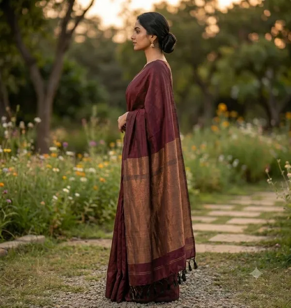 Handloom_Khadi_Cotton_Jorri_pallu_saree_running_Blouse