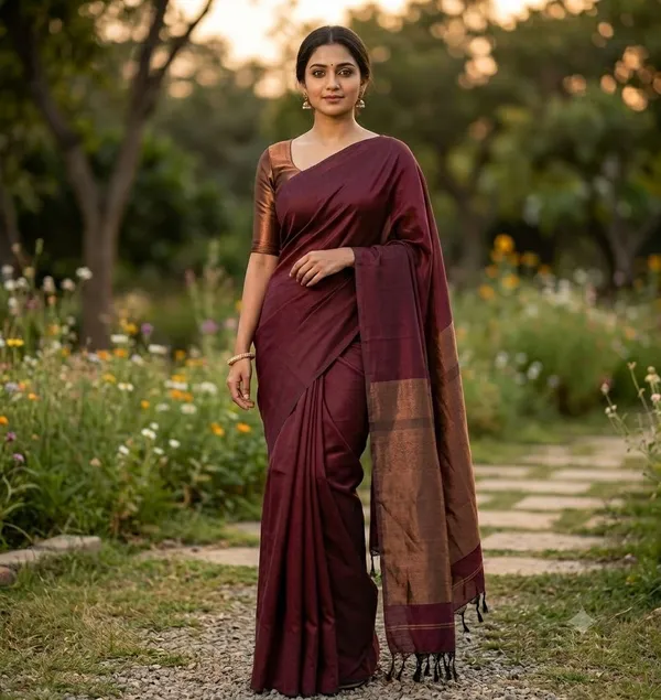 Handloom_Khadi_Cotton_Jorri_pallu_saree_running_Blouse