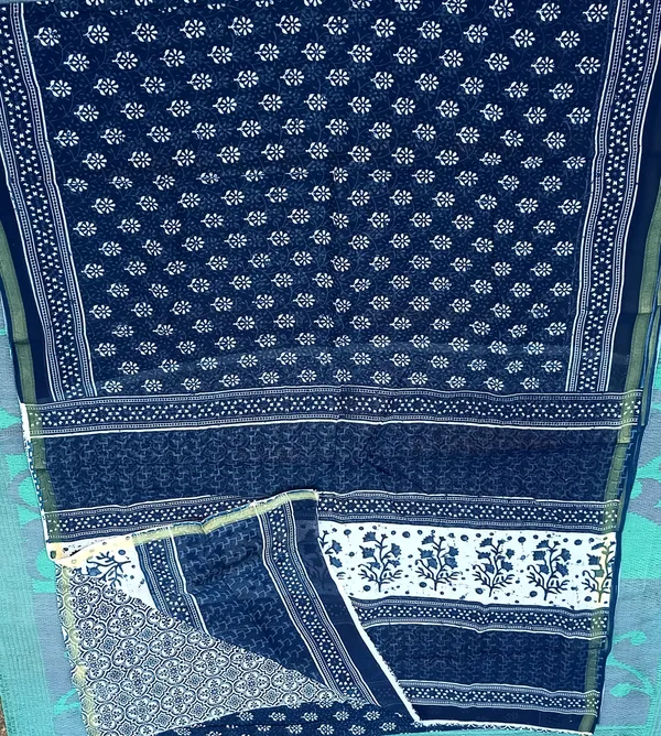 INDIGO_PURE_COTTON_SAREE_WITH_BLOUSE_