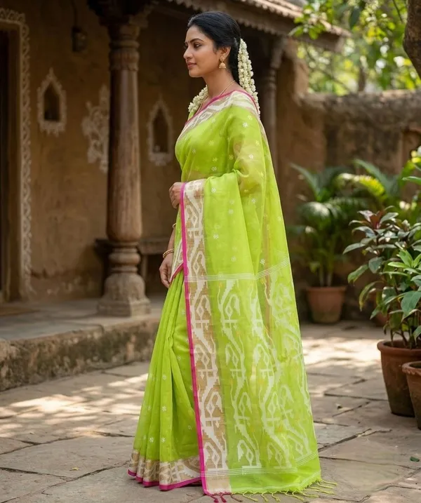 MASLIN_RESHOM_JAMDANI_SAREE_WITH_BLOUSE