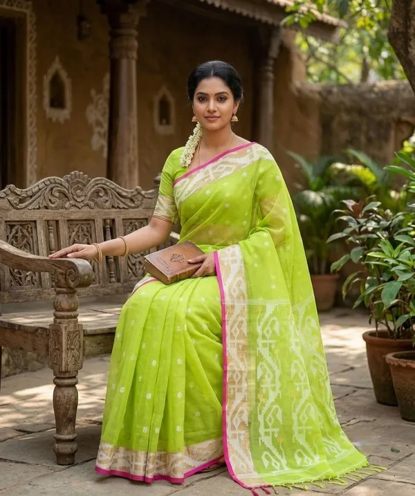 MASLIN_RESHOM_JAMDANI_SAREE_WITH_BLOUSE