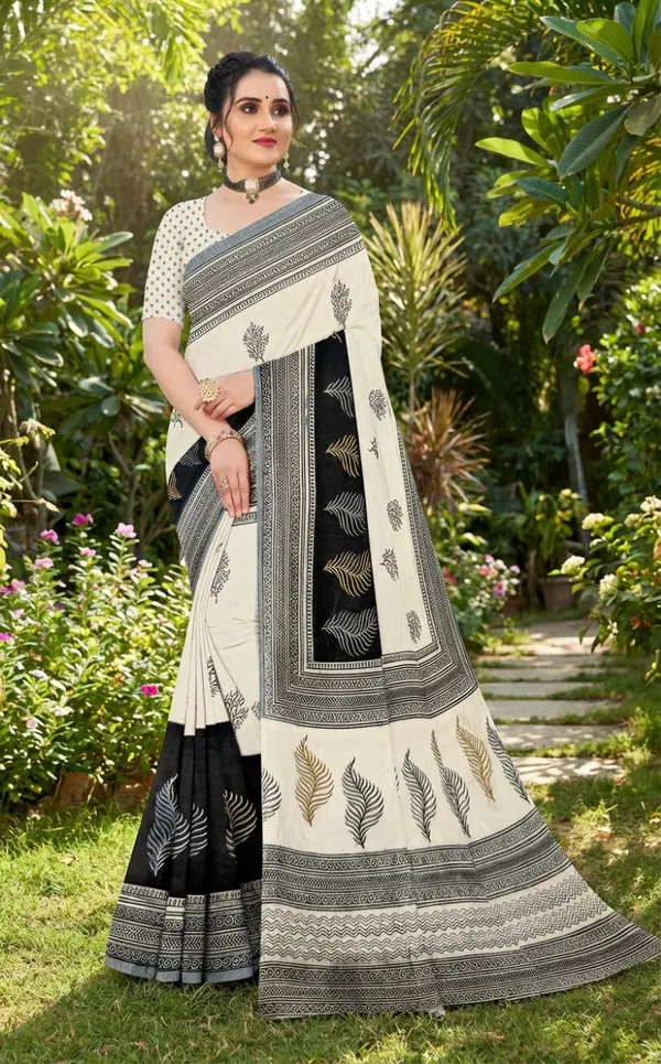 Embellished_Bollywood_Printed_pure_silk_Saree__with_Blouse
