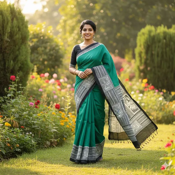 Binita_pure_cotton_Print_Molmol_saree_without_blouse