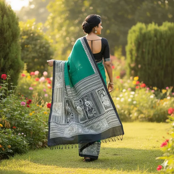 Binita_pure_cotton_Print_Molmol_saree_without_blouse