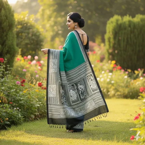 Binita_pure_cotton_Print_Molmol_saree_without_blouse