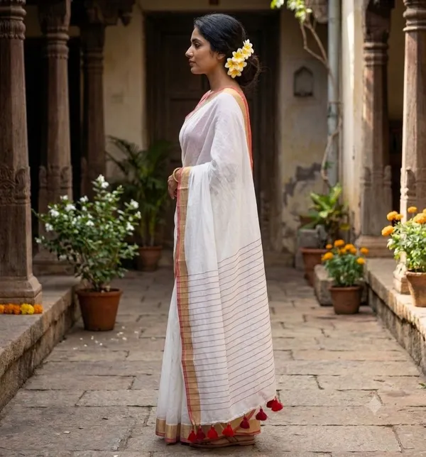 PURE_COTOON_JORI_BORDAR_SAREE_WITH_BLOUSE