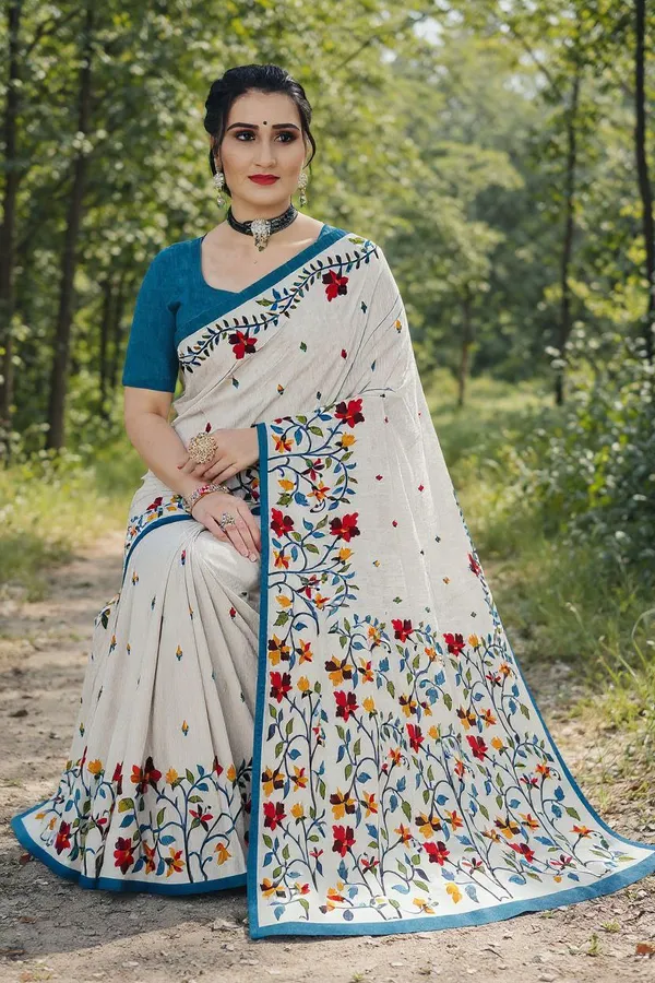 Embellished_Bollywood_Printed_pure_silk_Saree__with_Blouse