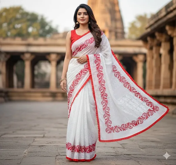 Reshom_Jamdani_Alpona_Print_Saree_(_with_out_blouse)