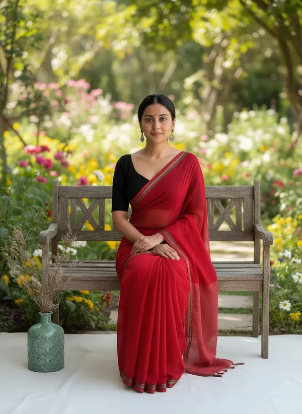 SAMAIRA_KHADI_COTTON_TERCHI_SAREE_WEAVING_RED_RUNNING_BLOUSE