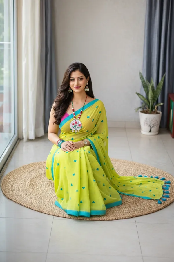 Samaira_Khadi_Cotton_Love_Motiv_Mbodari_saree_Running_Blouse