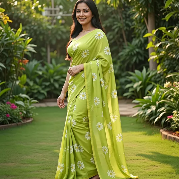 Samaira_Khadi_cotton_Flower_Print_saree_with_Running_Blouse_