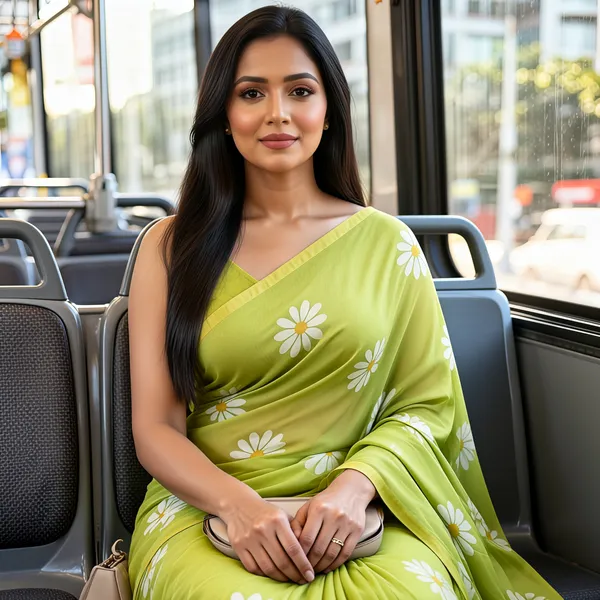 Samaira_Khadi_cotton_Flower_Print_saree_with_Running_Blouse_