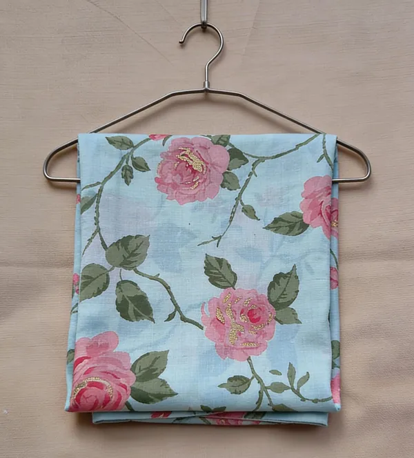 Samaira_Plan_Khadi_Cotton_saree_with_1_Miter_Kalamkari_blouse_Price