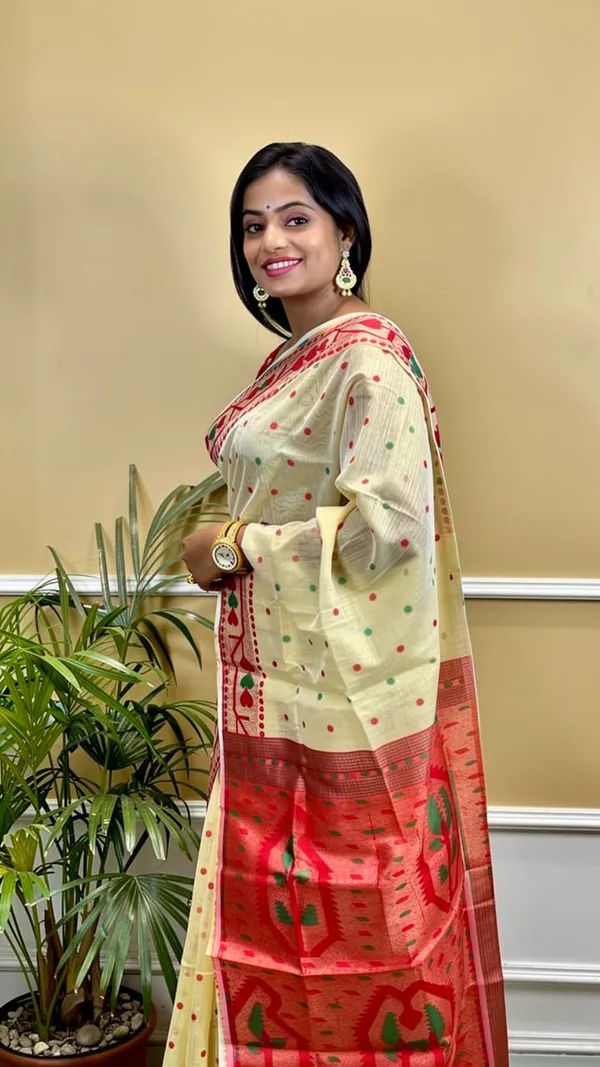 Samaira_Reshom_jamadani_Saree_with_blouse_Off_White