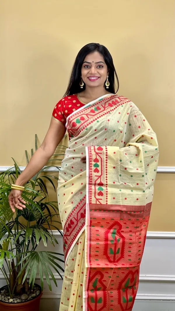 Samaira_Reshom_jamadani_Saree_with_blouse_Off_White