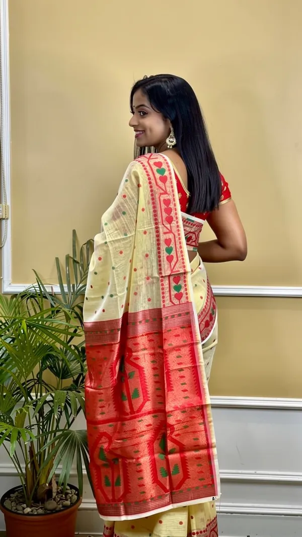 Samaira_Reshom_jamadani_Saree_with_blouse_Off_White