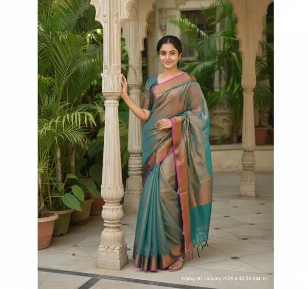 Samaira_Tishu_Cotton_Saree__Running_Blouse