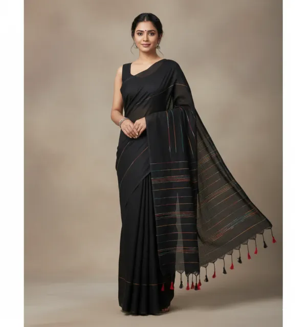 Black_Premium_Quality_Kesh_Khadi_Cotton_Saree_For_Women____running_blouse