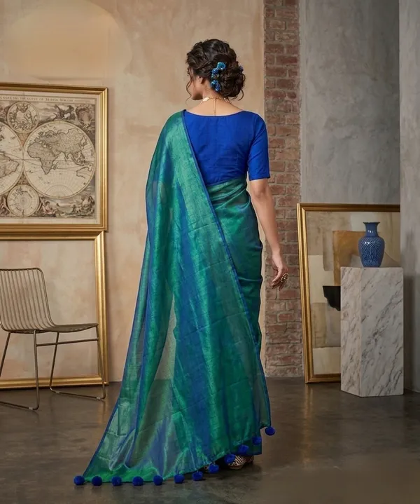 Trending_Tissue_Cotton_Saree_Running_Blouse_