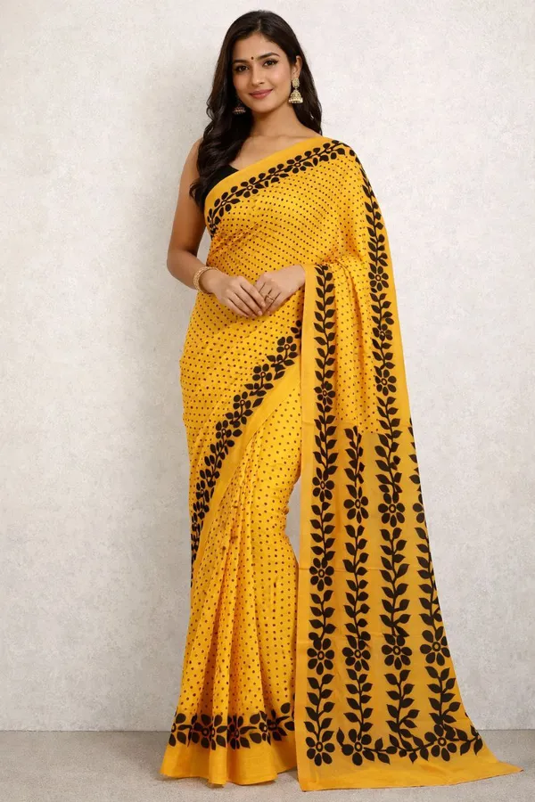 Trendy_Mul_Cotton_Print_Saree_with_Blouse