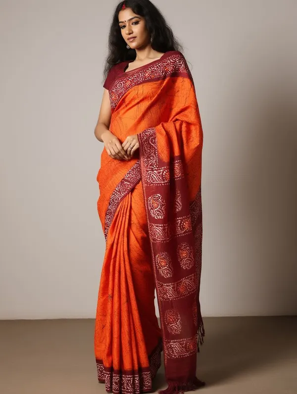 Yashika_Women_Cotton_Batik__Saree_without_Blouse