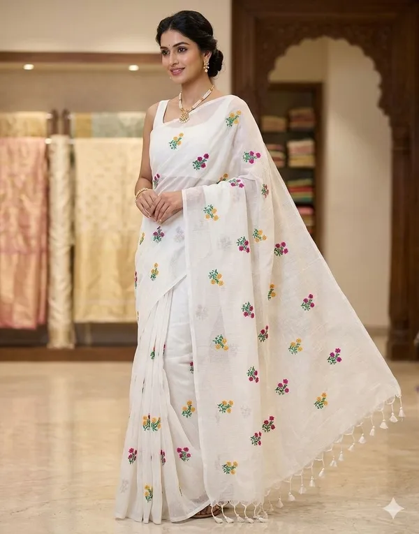 khadi_Cotton_Tob_Mbodari_saree_running_Blouse