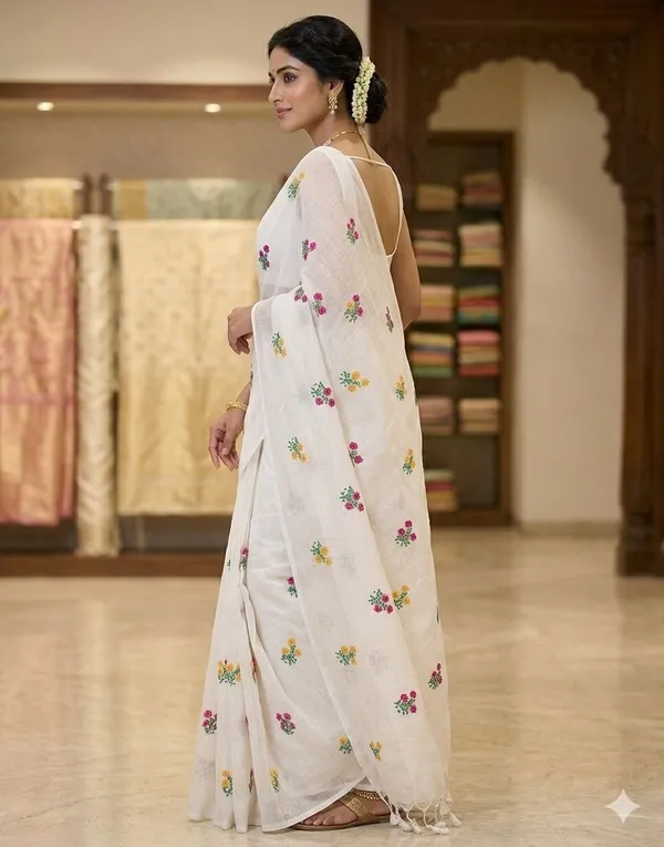 khadi_Cotton_Tob_Mbodari_saree_running_Blouse