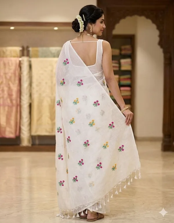 khadi_Cotton_Tob_Mbodari_saree_running_Blouse