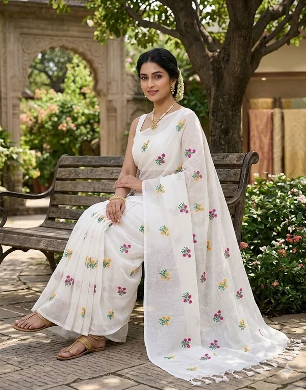 khadi_Cotton_Tob_Mbodari_saree_running_Blouse