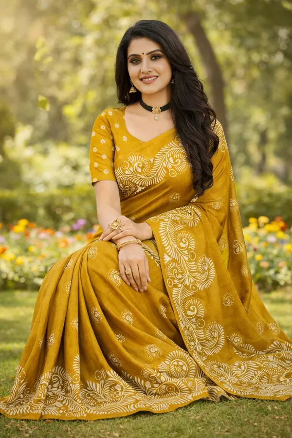 Embellished_Bollywood_Printed_pure_silk_Saree__with_Blouse