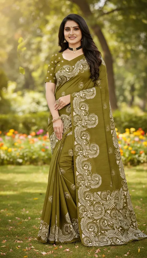 Embellished_Bollywood_Printed_pure_silk_Saree__with_Blouse