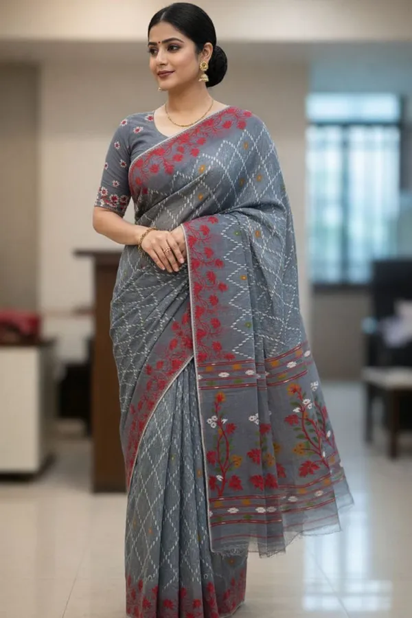 Samaira_Reshom_Jamdani_saree_with_Blouse