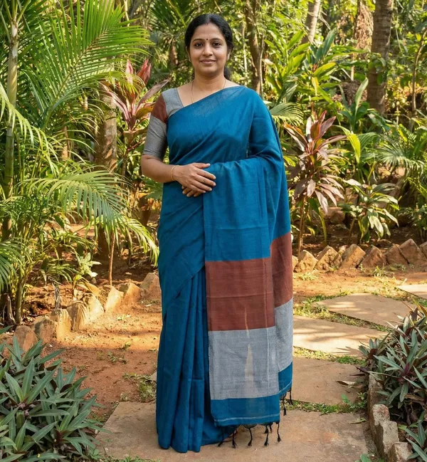 Samaira_Khadi_Cotton_Saree_Running_Blouse