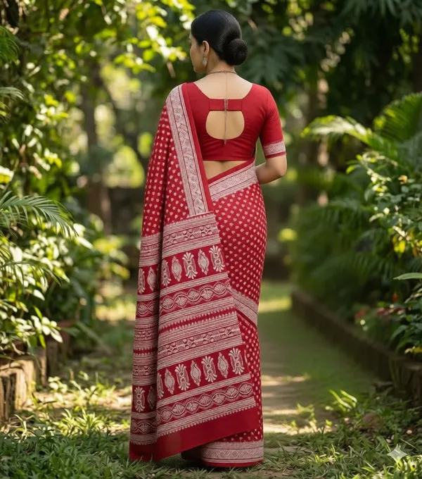 Akhilam_Women_Mul_cotton_Print_Saree_with_out_Blouse