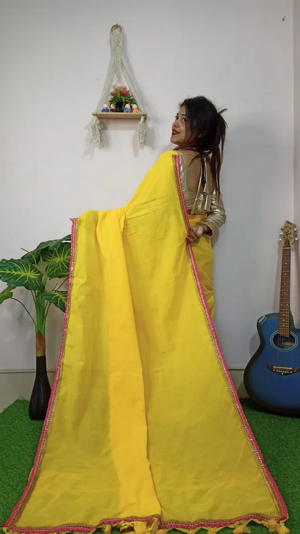 Yellow_Premium_Quality_Khadi_Cotton_Lace_Saree_For_Women_with_Blouse