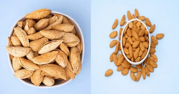 Kashmiri_Mamra_Almonds_&_Kashmiri__Kagzi_Badam_With_Shell_A++_Grade(Pack_Of_2)