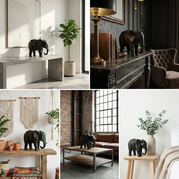 Matte_Black_Shankh_Craft_Modern_Geometric_Elephant_Resin_Statue_Decorative_Showpiece_For_Home,_Office_&_Living_Room_Shelf_Decor