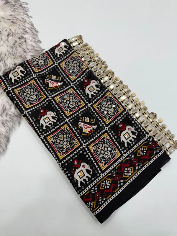 Ajrakh_Printed_Modal_Silk_Heavy_Mirror_Work