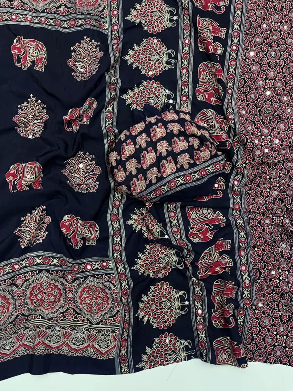 Ajrakh_Printed_Modal_Silk_Heavy_Mirror_Work