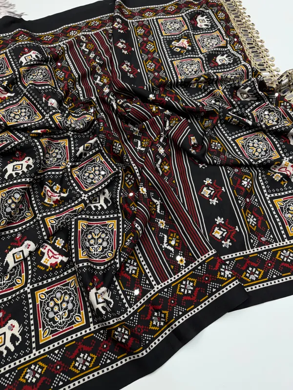 Ajrakh_Printed_Modal_Silk_Heavy_Mirror_Work
