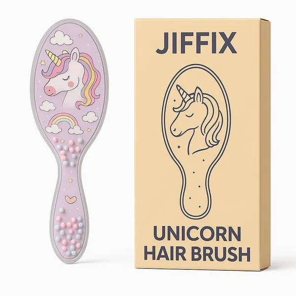 Unicorn_Hair_Brush_for_Girls,_Kids_&_Women_|_Soft-Bristle_Detangling_Brush_for_Wet_&_Dry_Hair_|_Painless,_Scalp_Friendly,_Anti-Frizz_Cartoon_Comb