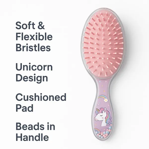 Unicorn_Hair_Brush_for_Girls,_Kids_&_Women_|_Soft-Bristle_Detangling_Brush_for_Wet_&_Dry_Hair_|_Painless,_Scalp_Friendly,_Anti-Frizz_Cartoon_Comb