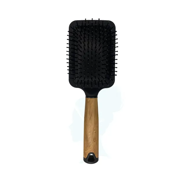 Black_Professional_Paddle_Hair_Brush_24.5_Cm_Anti-Static_Detangling_Cushion_Brush_With_Wooden_Handle_&_Nylon_Bristles_For_Wet_&_Dry_Hair_Unisex_Styling_Tool