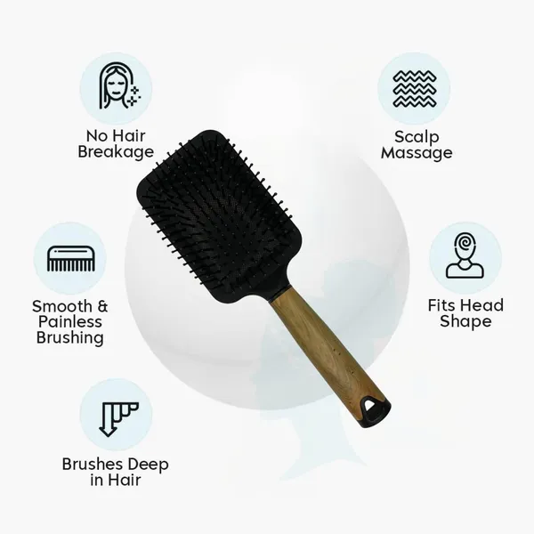 Black_Professional_Paddle_Hair_Brush_24.5_Cm_Anti-Static_Detangling_Cushion_Brush_With_Wooden_Handle_&_Nylon_Bristles_For_Wet_&_Dry_Hair_Unisex_Styling_Tool
