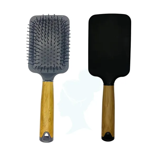 Black_Professional_Paddle_Hair_Brush_24.5_Cm_Anti-Static_Detangling_Cushion_Brush_With_Wooden_Handle_&_Nylon_Bristles_For_Wet_&_Dry_Hair_Unisex_Styling_Tool