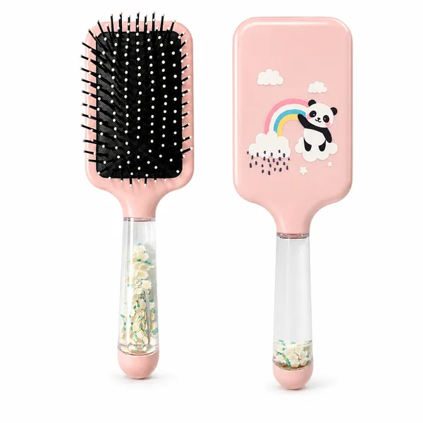 JIFFIX_Kids_Hair_Brush_for_Girls_|_Detangling_Paddle_Hair_Brush_for_Kids_|_Soft_Ball_Tip_Bristles_Hair_Comb_|_Anti_Breakage_Scalp_Massage_Hair_Brush_|_Cute_Princess_Hair_Brush