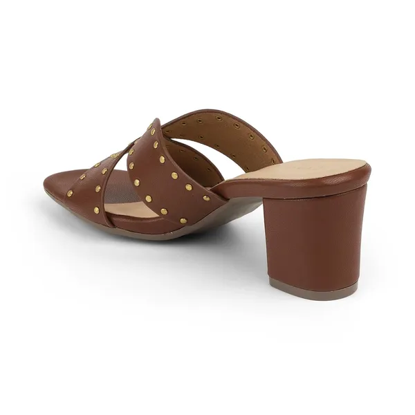 Zelion_Women'S_Block_Heel_Sandals_|_Studded_Criss-Cross_Slip-On_Heels_|_Party,_Office_&_Casual_Wear