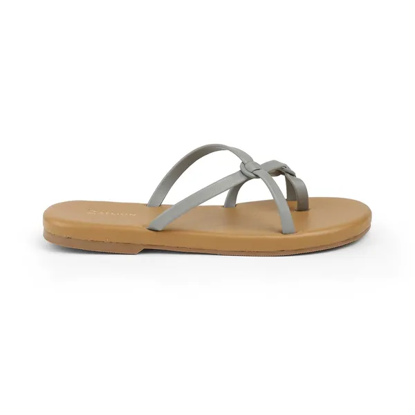 Zelion_Women'S_Strappy_Toe_Ring_Sandals,_Flat_Slip-On_Footwear_With_Criss-Cross_Design