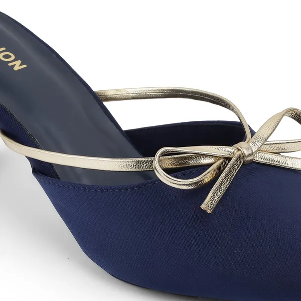 Zelion_Women'S_Pointed_Toe_Kitten_Heel_Mule_Sandals_With_Gold_Bow_Strap